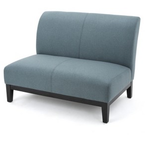 Darcy Upholstered Settee - Blue/Grey - Christopher Knight Home, Blue Gray