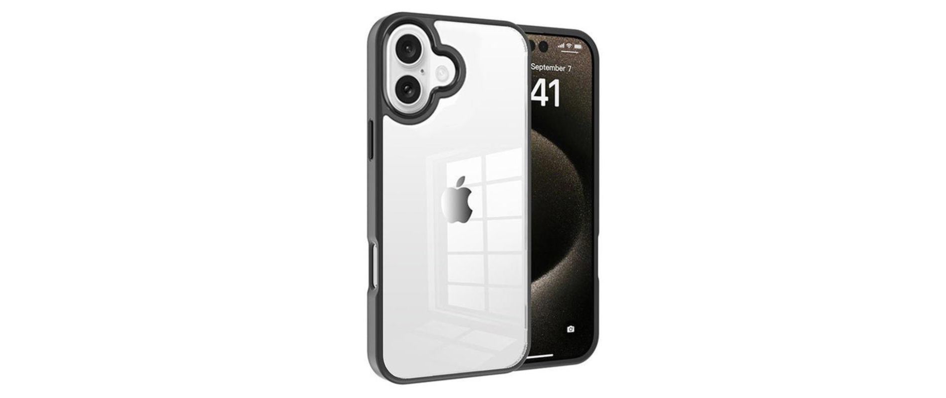 Entronix Case Compatible with iPhone 17 - [Clear Back] Impact Chrome Frame