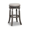 NicBex 30" Fabric/Leather Swivel Bar Stools,Counter Height Bar Stools with Padded Seat,360° Rotating Barstools for Kitchen Island & Home Bar - 2 of 4