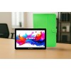 LINSAY 10.1" Octa Core  256GB Storage Android 15 Tablet with Green Leather Case - 4 of 4