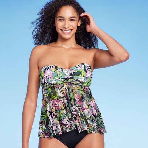 Women's Flyaway Bandeau Tankini Top Kona Sol™ : Target