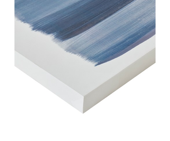 Traveling Road Printed Canvas with Sliver Foil 3pc Navy 24"x20"