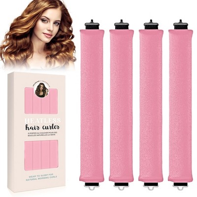 YEVYO Overnight Heatless Hair Curler, Heatless Curls Satin Flexi Rods with Hook, Versatile Curling Tool for All Hair Types