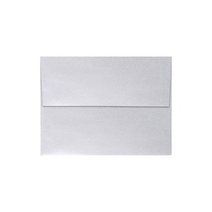 LUX A7 Invitation Envelopes 5 1/4 x 7 1/4 50/Box Silver Metallic 5380-06-50 - 1 of 3