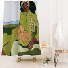 Deny Designs Cortney Herron Bloom Shower Curtain Green/Brown - 2 of 3
