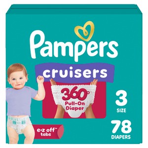 Pampers Cruisers 360 Diapers - (Select Size and Count) - 1 of 4
