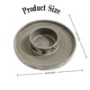 SEVOBAL Serving Platters Round Ceramic Snack Platter, Ideal for Parties, Gatherings, Family Dinners, Snack Serving Moments, Gray, 9.45"*9.45"*1.57" - 3 of 4