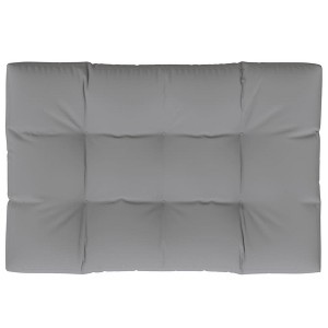 vidaXL Outdoor Fabric Pallet Cushion 47.2"x31.5"x4.7" - Comfortable, Lightweight, Portable - Gray. - 1 of 4