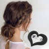 Unique Bargains Women's Classic Heart Hair Clips 2.95"x2.56"x1.1" 1 Pc - 2 of 3