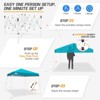 EAGLE PEAK Slant Leg Pop-up Canopy Tent Easy One Person Setup Instant Outdoor Beach Canopy Folding Portable Sports Shelter - 4 of 4