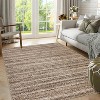 Washable Modern Plaid Rug – Foldable Thin Non-Slip Non-Shedding Easy-Care Carpet for Living Room Bedroom Kitchen Dining Room. - 2 of 4