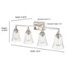 Millennium Lighting Caily 4 - Light Vanity in  Brushed Nickel - 4 of 4
