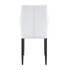 Anybear Set of 4 Dining Chairs with Shell pattern, 17x22.5x37", White - 4 of 4