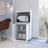 NicBex 1 Drawer Rolling Kitchen Island Cart with 2 Open Shelves,Kitchen Island on Wheels with Storage,Island Table for Kitchen - 2 of 4