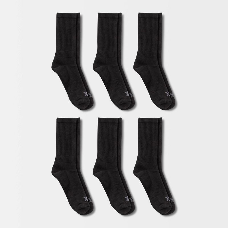 Men's Active Crew Socks 6pk - All in Motion™, 1 of 7