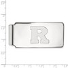 Black Bow Jewelry 10k White Gold Rutgers Scarlet Knights NCAA Money Clip - 2 of 3