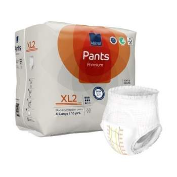 Abena Premium Pants XL2 Disposable Underwear Pull On with Tear Away Seams X-Large, 1000021329, 48 Ct