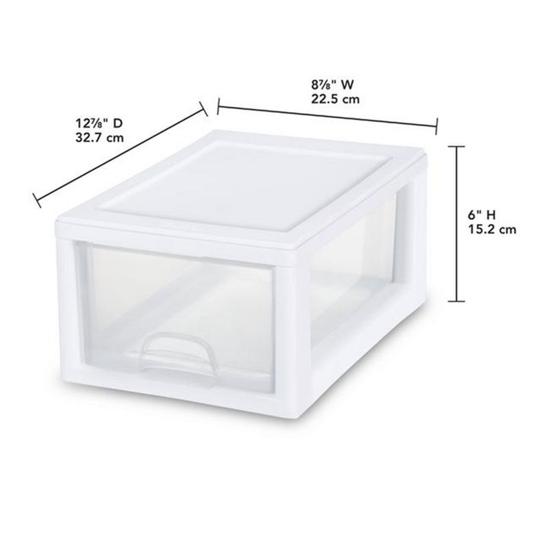 Sterilite Small Box Modular Stacking Storage Drawer Container Closet, 3 of 9