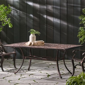 Coolbibila-Rectangular Dining Table, Dining Table Fit For Seats Up To Six, Dining Table Outdoor - 1 of 4