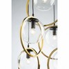 Artcraft Lighting Lugano 5 - Light Pendant in  Black/Vintage Brass - 3 of 3