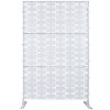 PAGED Privacy Screen Modern Metal Fence Partition Panel with Rectangular Pattern for Balcony Garden Room Divider, 76" H×48" W - 4 of 4