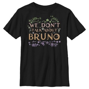Boy's Encanto We Don't Talk About Bruno Tropical Leaves T-Shirt - 1 of 4