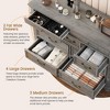 9 Drawers Dresser for Bedroom, Farmhouse Wood Chest of Drawers with Rustic Handle - 4 of 4