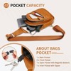 Unique Bargains PU Leather Hiking Cycling Convertible Anti-Theft Mini Sling Bag - 4 of 4