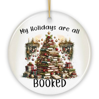My Holidays are all Booked Whimsical Christmas Ornament, Book Lover Gift and Tree Decor| OrnamentallyYou