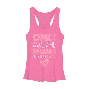 Women's Design By Humans Only Awesome Moms Get Hugged A Lot By growngratitude Racerback Tank Top - 1 of 2