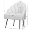 Nordlys Velvet and Metal Lounge Chair Vintage Style Upholstery Living Room - 4 of 4