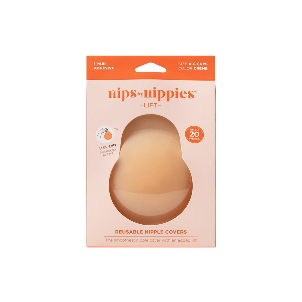 Nips by Nippies Women's Reusable Adhesive Lifting Nipple Covers - Cream D