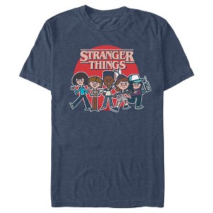 Men's Stranger Things Cartoon Gang T-Shirt - 1 of 4