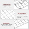 Unique Bargains 304 Stainless Steel Cooling Baking BBQ Grill Net 2 Pcs - 4 of 4