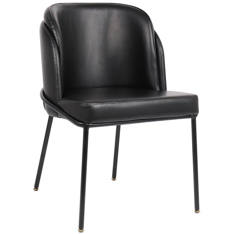 Meridian Furniture Jagger Black Vegan Leather Dining Chair (Set of 2), 3 of 10