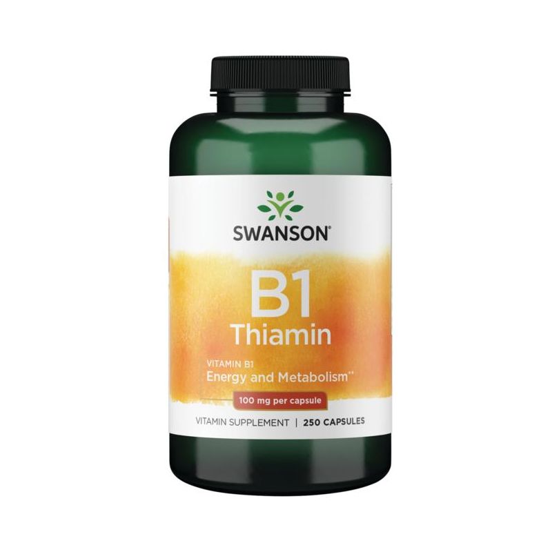 Swanson Vitamin B1 Thiamin 100 mg Capsule 250ct, 1 of 7