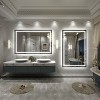 Apmir Super Bright Front & Back LED Lighted Anti-Fog Aluminum Alloy Framed Tempered Glass Bathroom/Vanity Mirror with ETL & 3-Year Warranty - 3 of 4