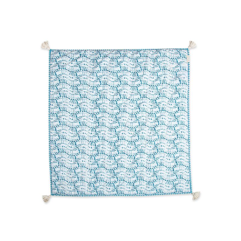 Crane Baby Quilted Baby Reversible Blanket - Caspian Chambray, 4 of 12