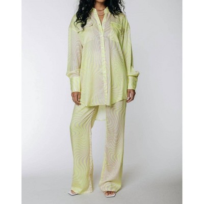 Women's Cosmic Aura Satin Pants - Colourful Rebel