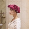 Unique Bargains Women Flowered Shower Cap Black 1 Pc - 4 of 4