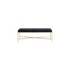 Meridian Furniture,Valley Chenille Fabric Bench - 3 of 4