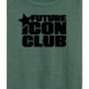 Women's - Instant Message - Future Icon Club Lightweight French Terry Wide Neck Long Sleeve Graphic Shirt - 2 of 4