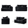 WJSHome 134 Inch Modular Sectional Cloud Couches, Upholstered Deep Seat Boneless Sofa for Living Room - 3 of 4