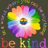 Men's Design By Humans In A World Where You Can Be Anything Be Kind Lgbt By DragonTee T-Shirt - Military Green - Medium - 2 of 3