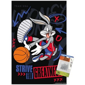 Trends International Looney Tunes x Team USA - Strive For Greatness Unframed Wall Poster Prints - 1 of 4