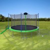 VYNXARIA 16FT Green Trampoline with Slide and Sports Features - Ultimate Backyard Play Experience - 2 of 4