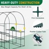 EAGLE PEAK 3-Tier Greenhouse, 8 Wire Shelves, 56.3"x56.3"x76.8", Clear/Green PE Cover - 3 of 4