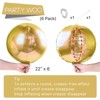 PartyWoo Foil Balloons Gold Round 22 Inch 6 pcs - 4 of 4