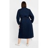 Women's Plus Size Lady Oaklyn Dress - mid denim | CITY CHIC - 2 of 4