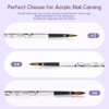 Saviland 3-Pc Sculpt Brush Set: #2/4/6 Wood-Handle 3D Art Brushes for Acrylic Powder & Extensions - Artist's Core Essentials. - 4 of 4
